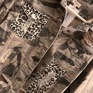 POL distressed army jacket